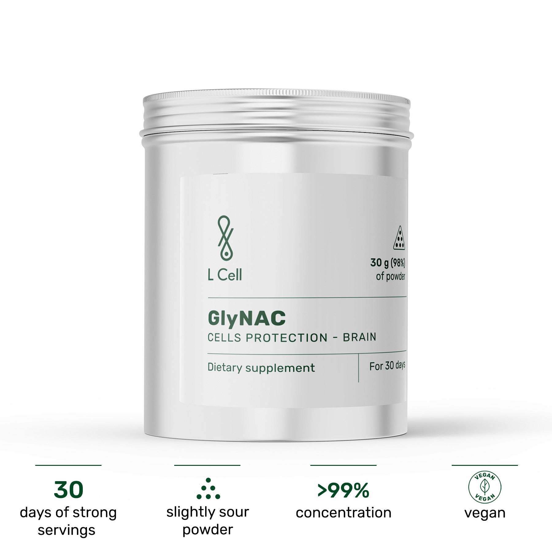 GlyNAC Powder 30g (30 days, 99% purity)