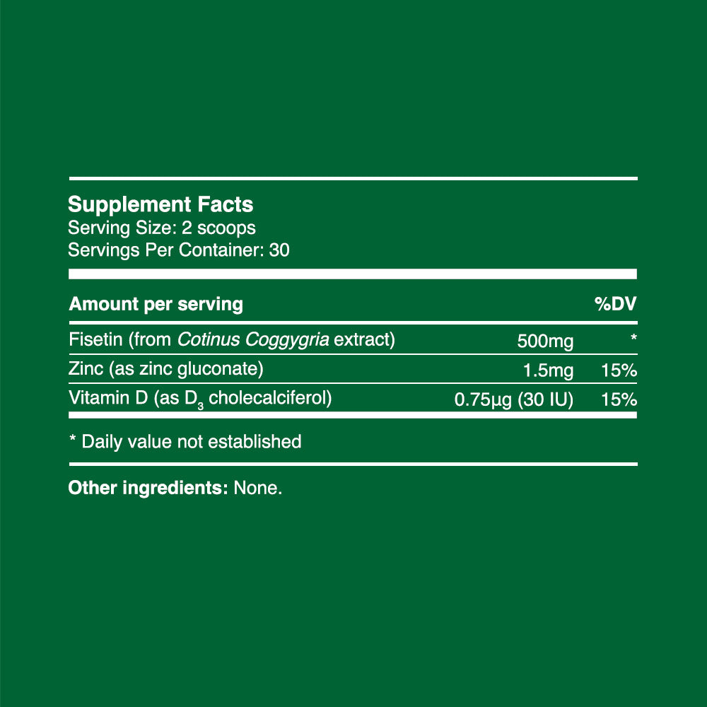 Fisetin Powder 15g (30 servings, >98% purity)