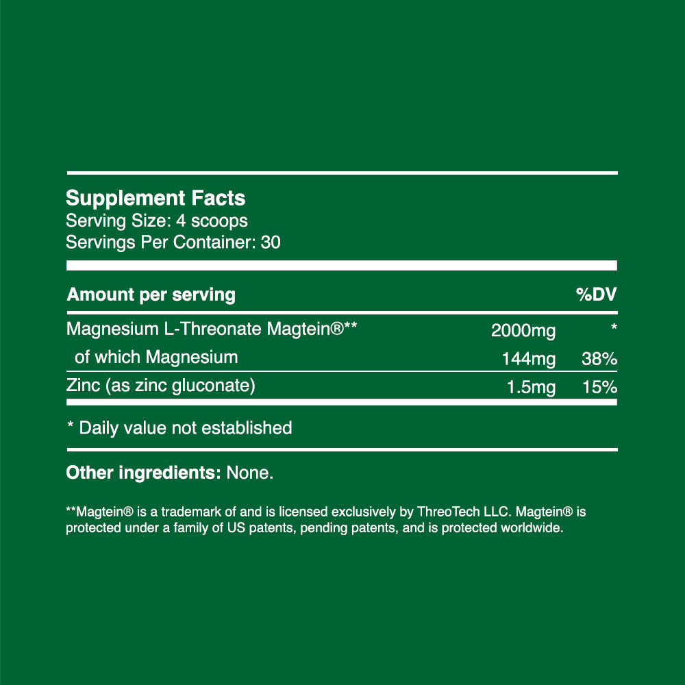 Magnesium L-Threonate Powder 60g (30 days, >99% purity)