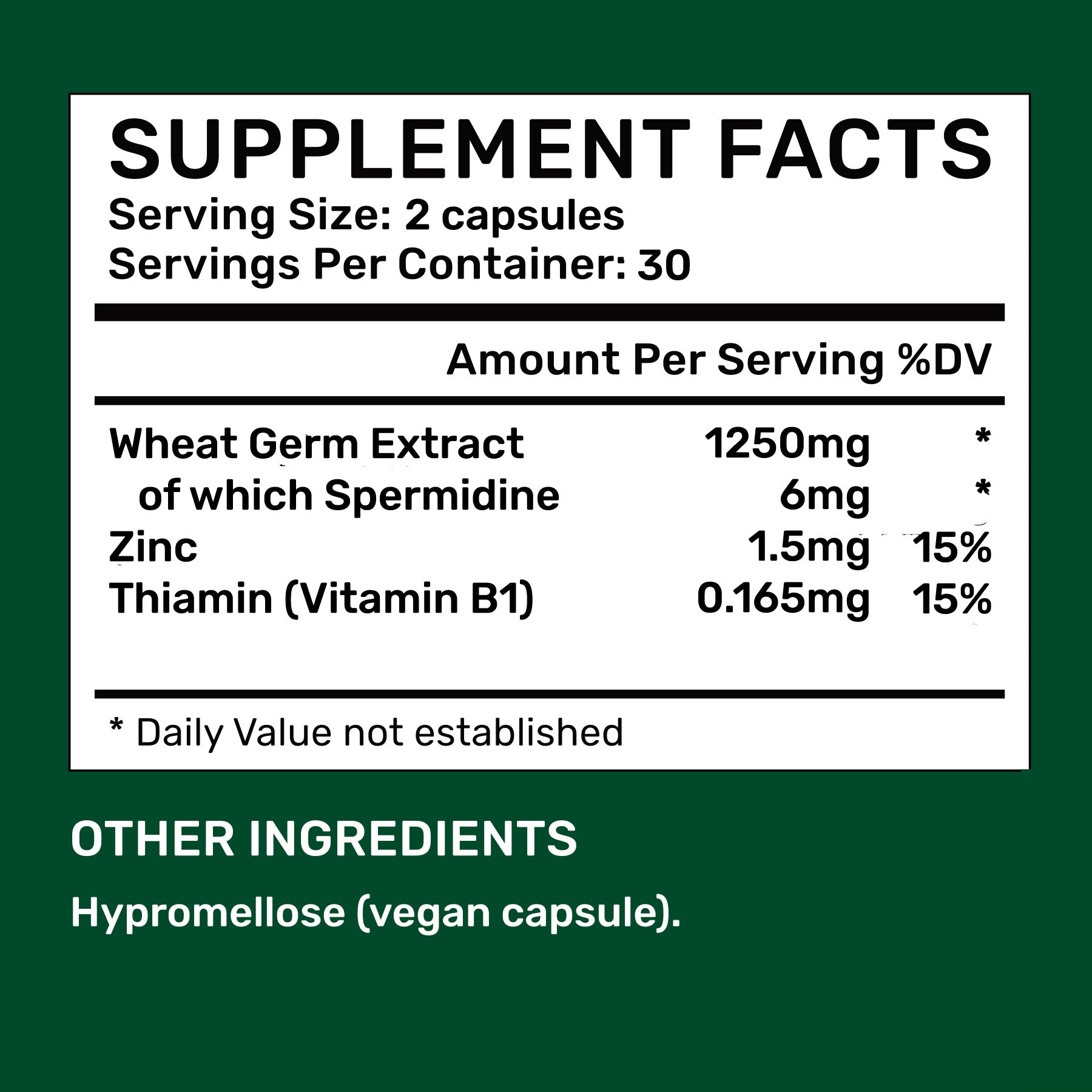 Spermidine Capsules 3mg (30 days, 60 pc.)